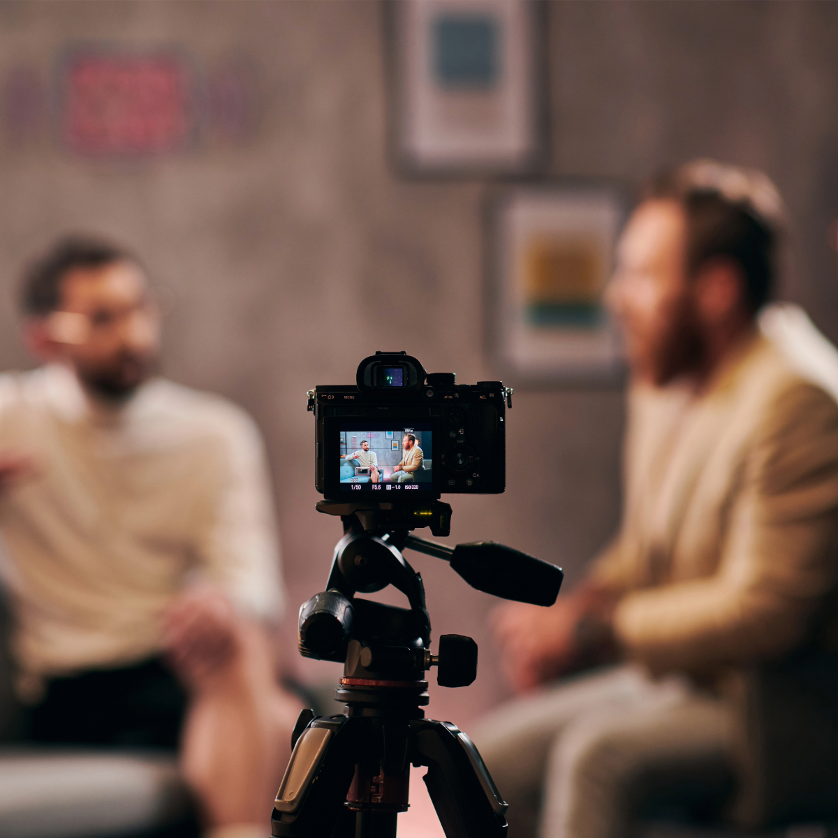 Two Males video recording content